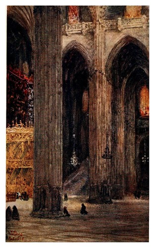 014-En la catedral de Sevilla-Cathedral cities of Spain 1909- W.W Collins