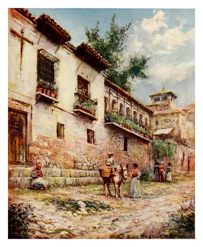 043-Granada-La Cuesta del Pescado-Southern Spain 1908- Trevor Haddon