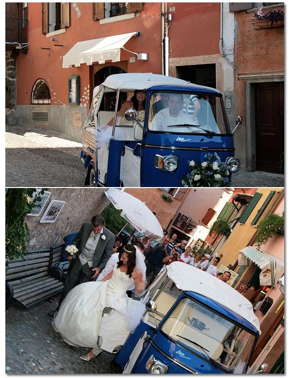 Ape Car Wedding in Italy
