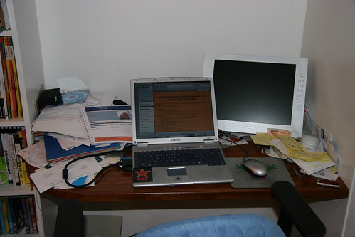 Mon ordinateur portable principal, à l'époque sous GNU/Linux Ubuntu 4.10