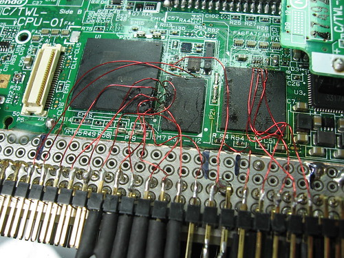 Component-side RAM and NAND wires