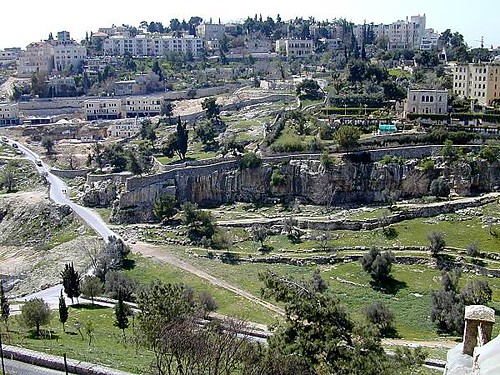 Hinnom Valley from Mount Zion