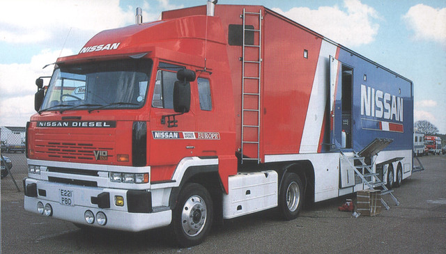 nissan diesel racing lorry transporter hgv r89c