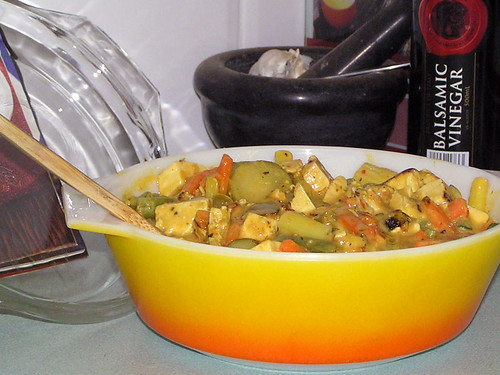 laksa curry. Tofu and Vegetable Laksa Curry