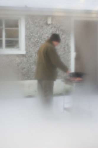 Barbecue. In the snow.