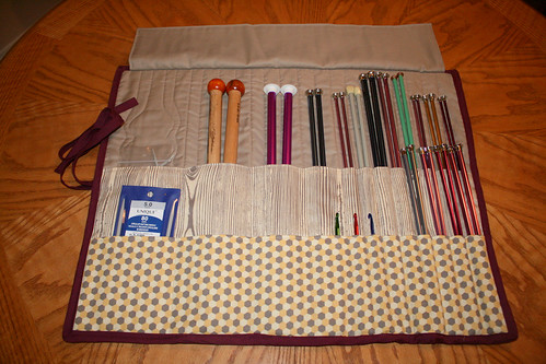 Quilted Knitting Needle Case