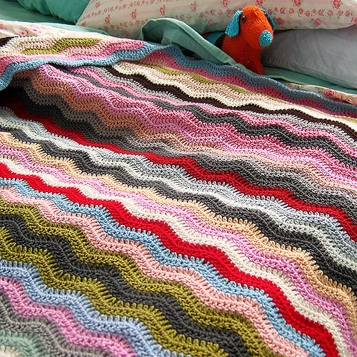 Alicia Paulson crochet ripple blanket