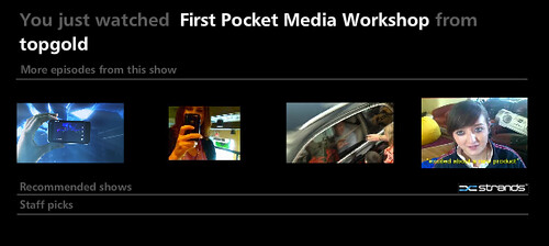 First Pocketmedia Session