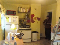 Scott documenting kitchen