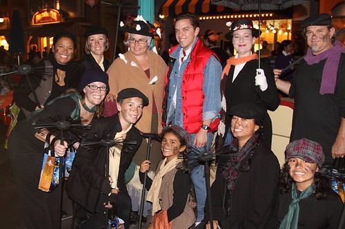 Mickey's Trick or Treat Party: Marty McFly, Mary Poppins Group