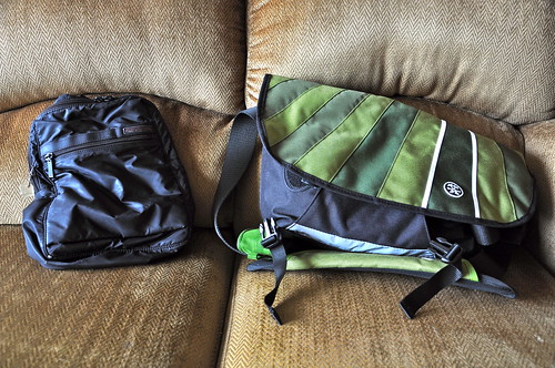 Hedgren bag and Crumpler Barney Rustle Blanket bag