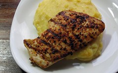 Grilled Chicken with Two Corn Polenta