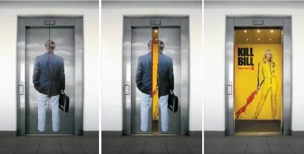 참신한 엘리베이터 광고