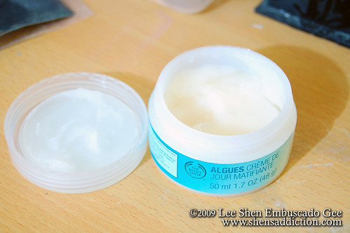 the body shop seaweed mattifying day cream by you.