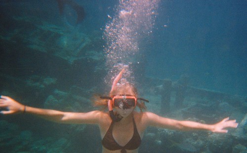The real deal! Snorkeling in open sea off the coast of Curacao. 