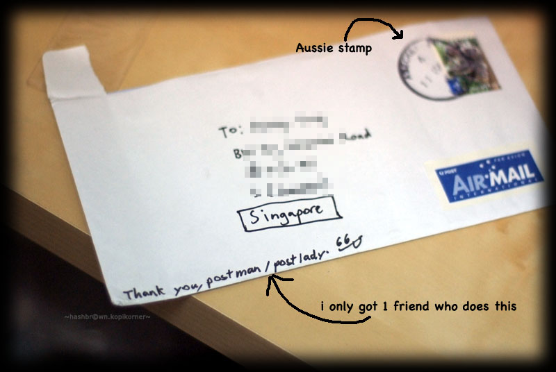 Envelope from Laney