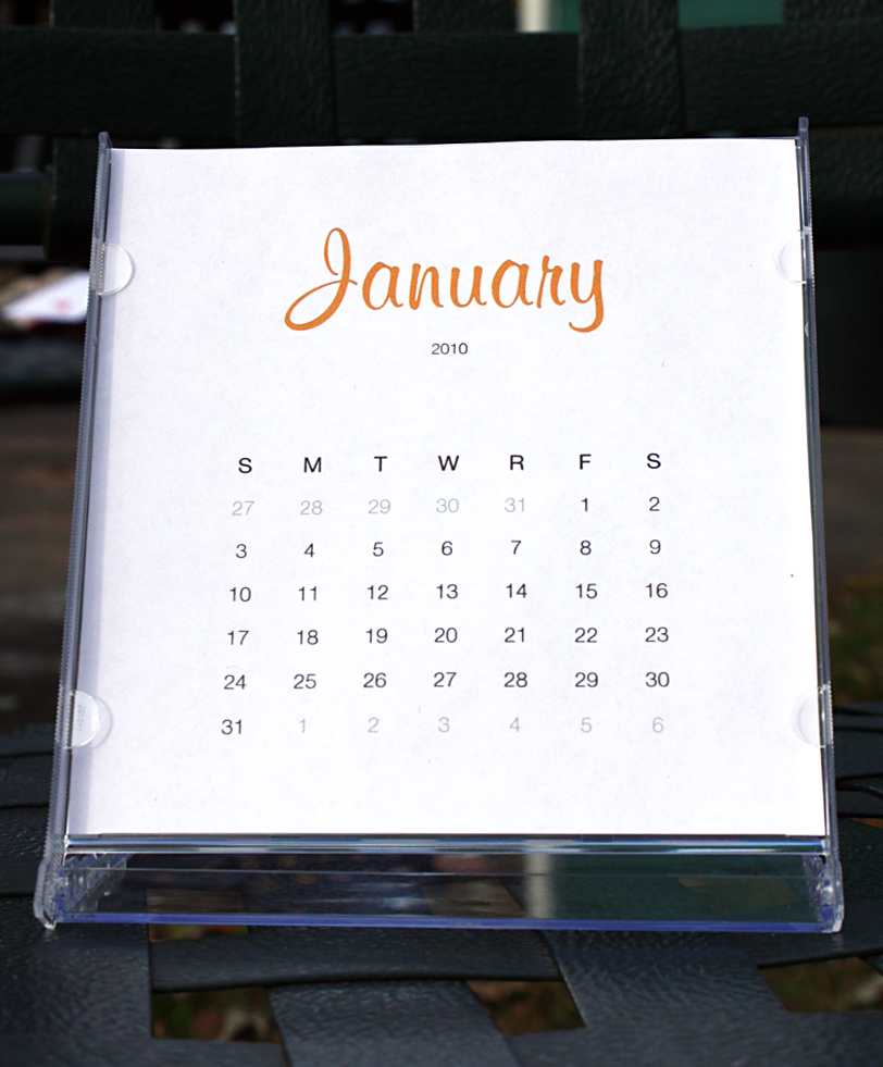 2010 Simple Calendar