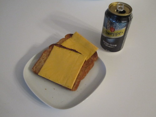 Cheese toast and club soda
