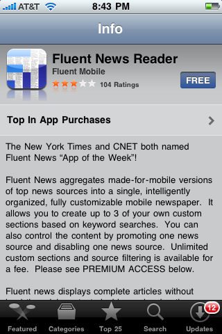 Fluent News (iPhone app)