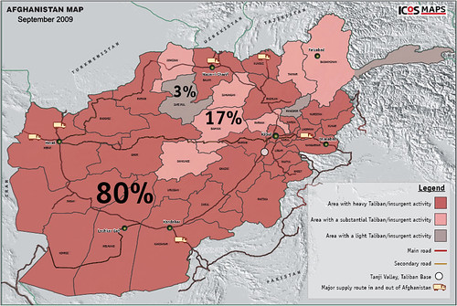 Taliban Presence in Afghanistan, September 2009