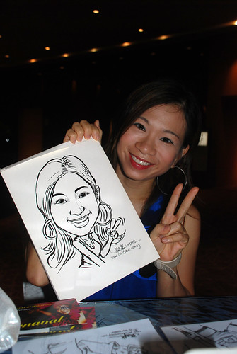 Caricature live sketching for The Law Society of Singapore - 8