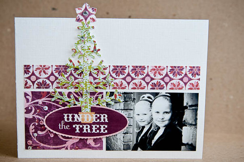under the tree card