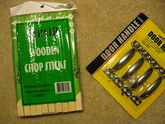 Chopsticks and Door Handles from the $ Store