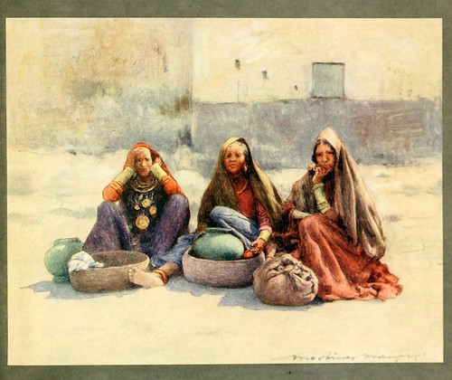 017- Vendedoras en Ajmere-The people of India 1910