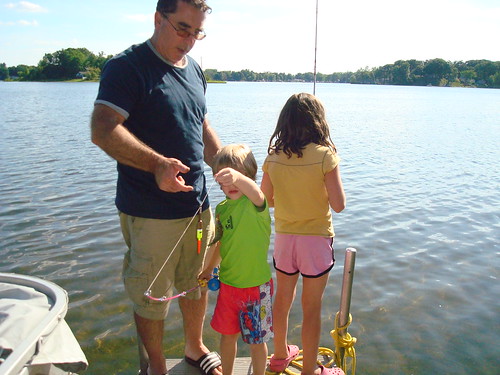 Fishing with Uncle Steve - Sam's 1st fish