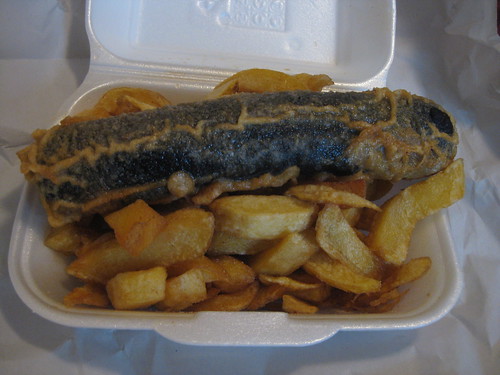 fish and chips takeaway. fish and chips take-away