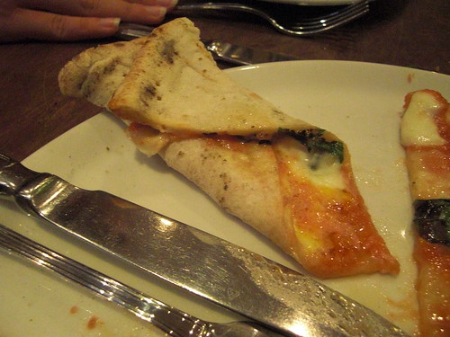 The folded pizza