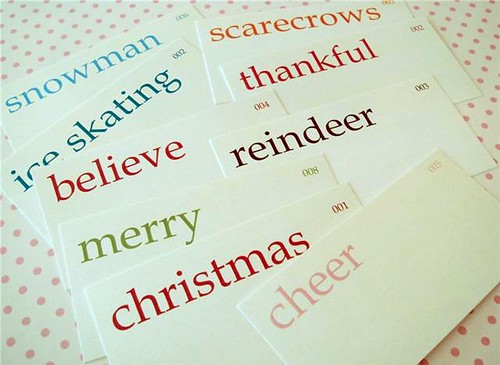 Holiday Flash Cards