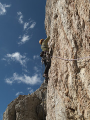 Prima Torre del Sella, Icterus - Arrampicare climbing in Dolomiti