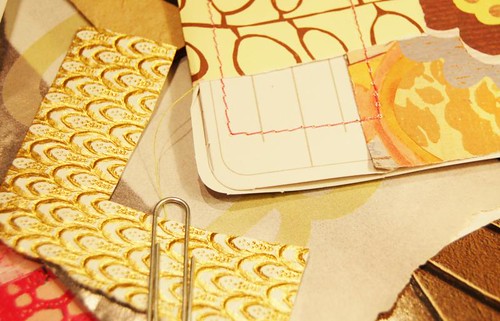 Sewing in paper (Copyright Hanna Andersson)