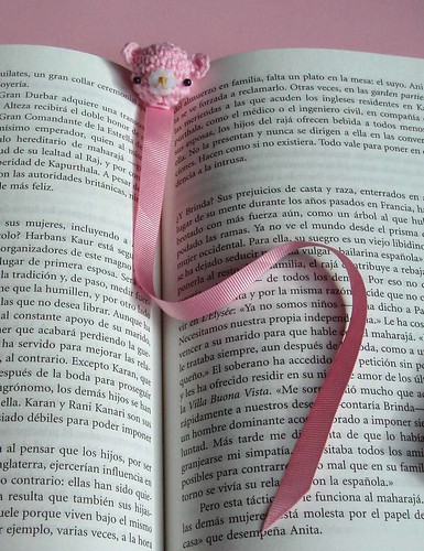 Pink bookmarker