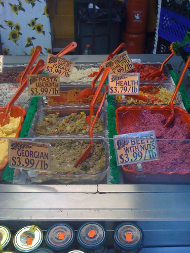 Salads at Net Cost Market, Brighton Beach