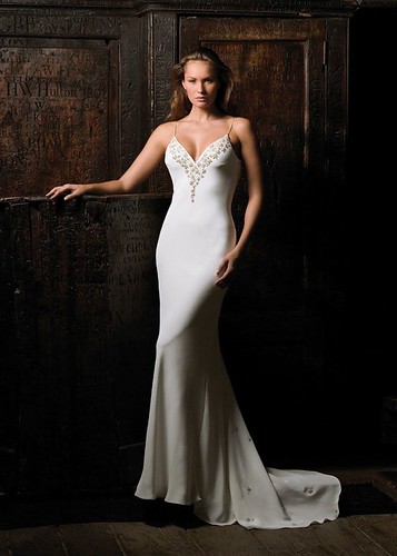 Silk options for a beautiful wedding dress. 