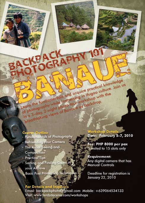 Backpack Photography 101: Banaue Workshop