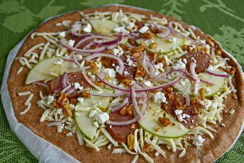 Raw Chicken Apple Sausage Pizza Pie from Artisan Pizza Co