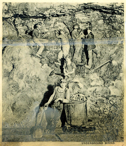 A photograph of likely zinc or lead miners