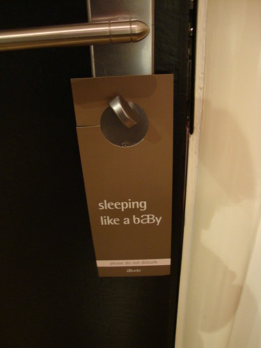the "do not disturb" sign