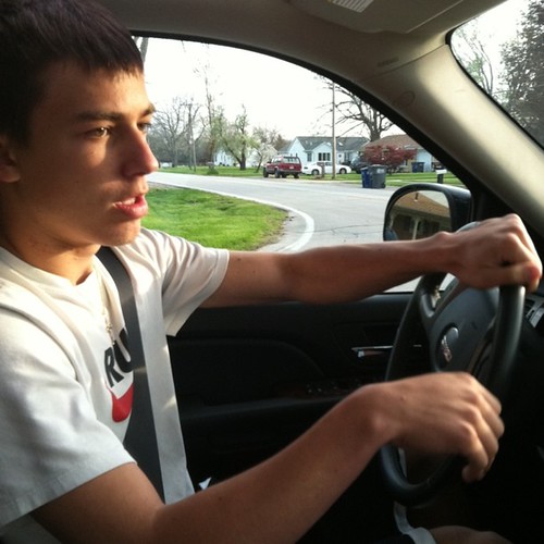 Only picture I took on Mothers Day, Andrew driving us home.  He'll be 16 in 5 months!!