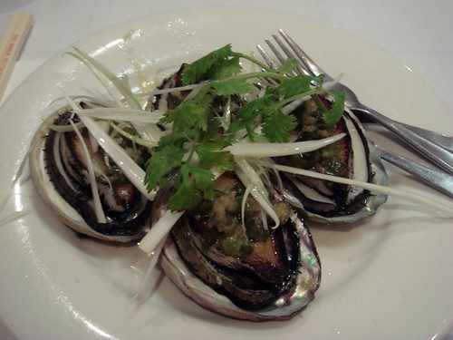 Steamed abalone@Manor