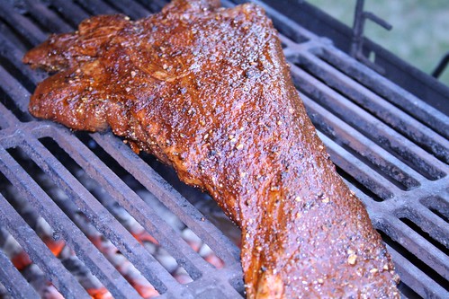 Tri-tip on grill