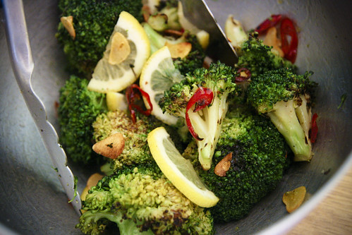 Chargrilled Broccoli witth Chilli and Garlic