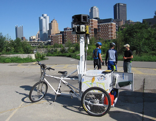 The Google Trike was spotted on the South Side Trail, Pittsburgh, over the summer