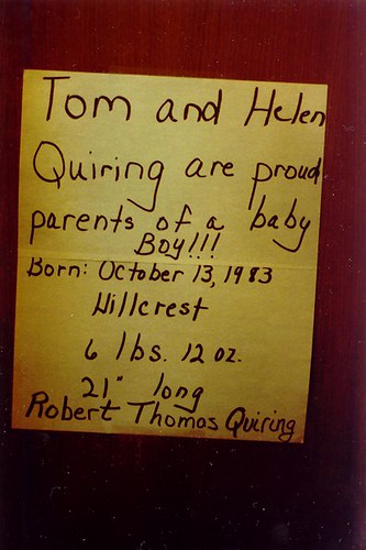 Robert's Birth Announcement