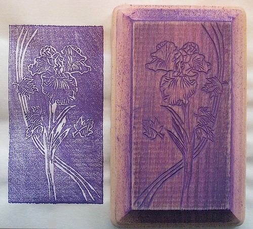 Late Autumn Iris Print & Block