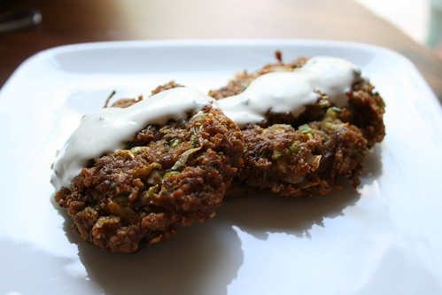 Vegetable Latkes - If you're drowning in summer squash and eggplant, fry them up into some summer vegetable latkes!