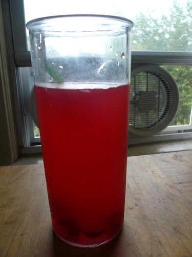 Homemade cherry lemonade by day